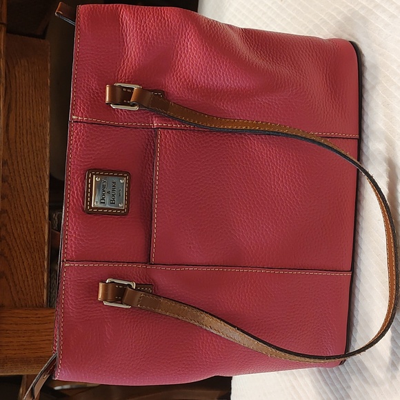 Dooney & Bourke Lexington Pink Pebbled Leather Small Tote $599 Retail. EUC - Picture 1 of 16